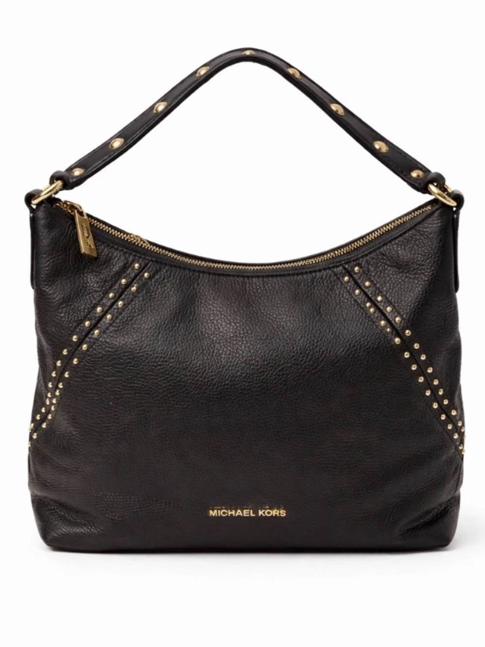 Michael Kors Studded Leather Hobo Bag